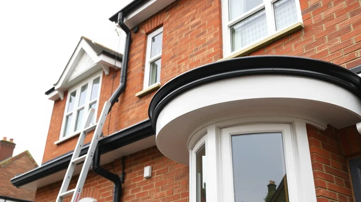 New uPVC fascias, soffits and guttering on an Edwardian house